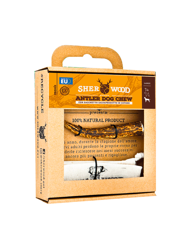 Snack per cani CORNA DI CERVO in vari formati - Sherwood
