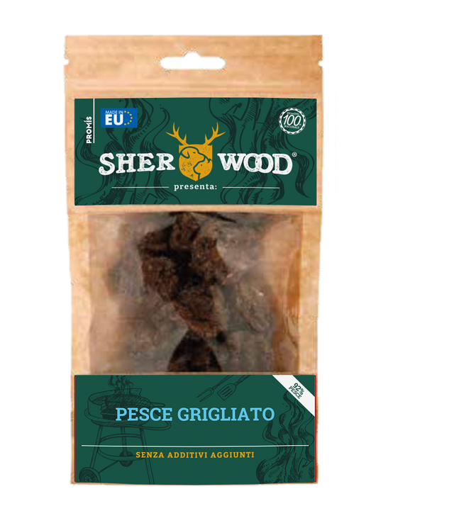 Snack cane PESCE grigliato 80Gr - Sherwood