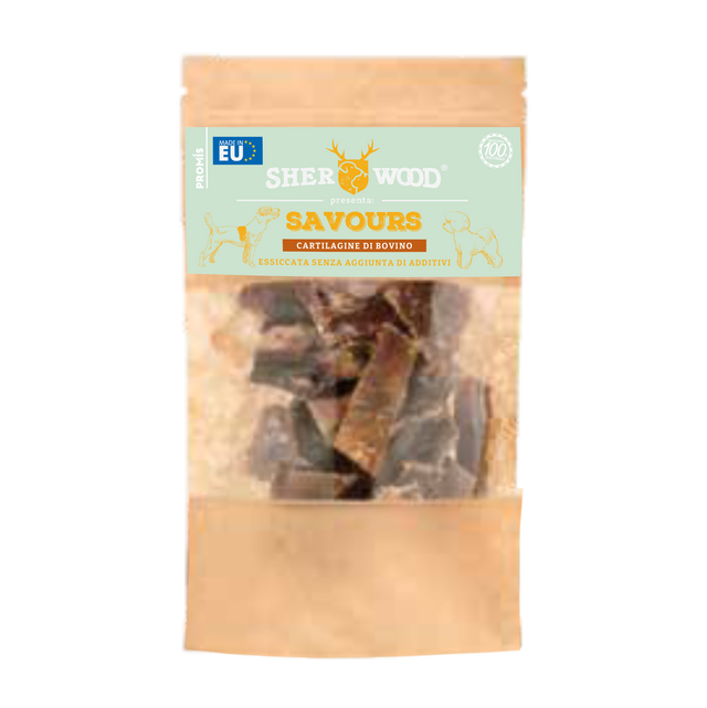 Snack per cani SAVOURS cartilagine di bovino 80Gr - Sherwood