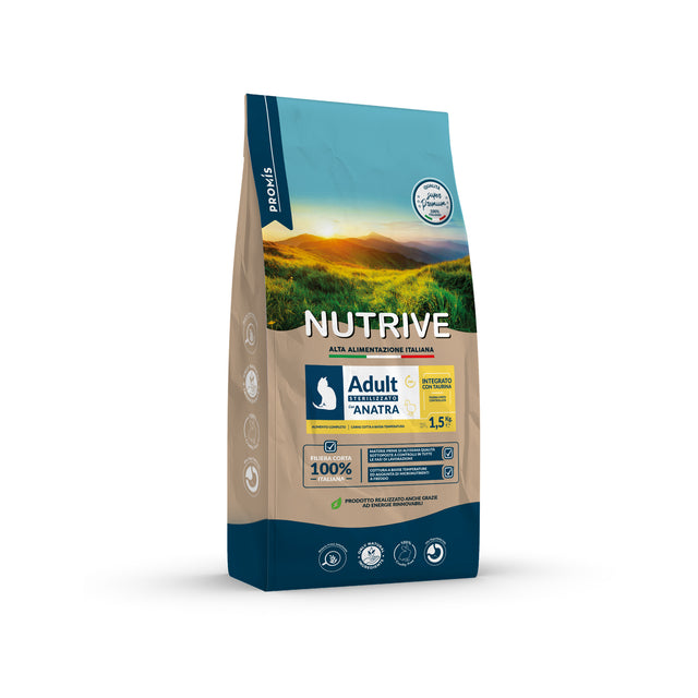 GATTO DRY STERILIZZATO ANATRA - Nutrive
