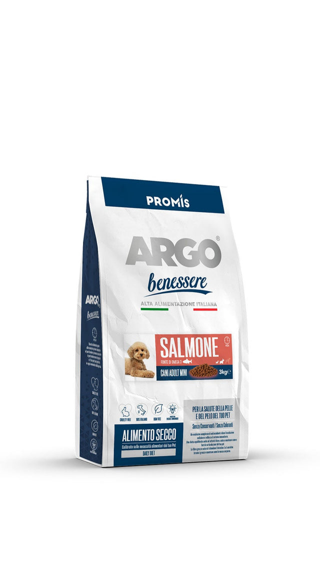ARGO BENESSERE MINI SALMONE 3KG - Premium Cane